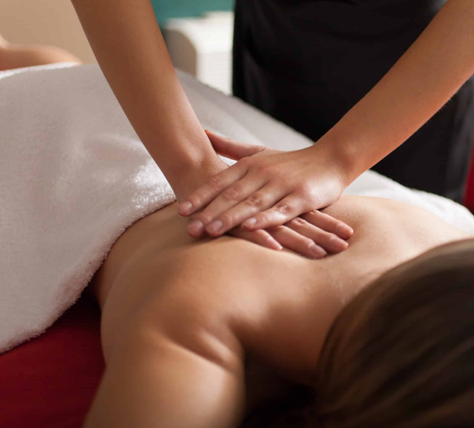 Woman having a massage